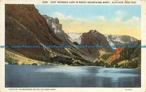 R661501 Mont. East Rosebud Lake in den Rocky Mountains. Baumgartner Studio. Robbins