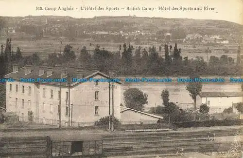 R660883 British Camp. Hotel des Sports and River. Schraubstock L