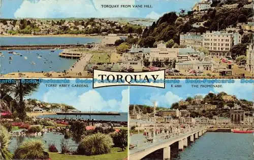 R661549 Torquay. Die Promenade. Harvey Barton. 1963. Multi View