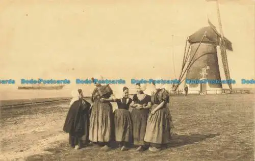 R661554 Holland. Berühmter Westkapelle Sea Deich. Zeeland. F.B. Den Boer. J. Lachs