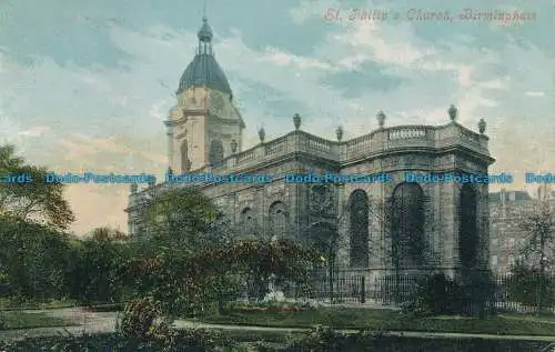 R660924 St. Philips Kirche. Birmingham. Valentinstag. 1905