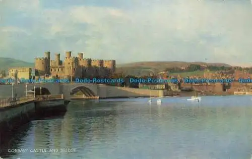 R660930 Conway Castle und Brücke. J. Lachs. Kamerafarbe