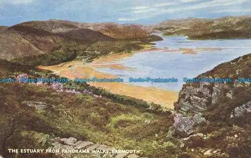 R660530 Barmouth. Die Mündung von Panoramawanderungen. J. Lachs. Kamerafarbe