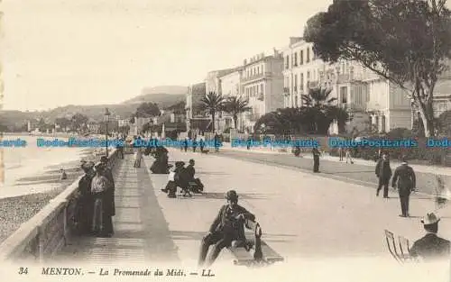 R661573 Menton. Die Promenade du Midi. LL. 34