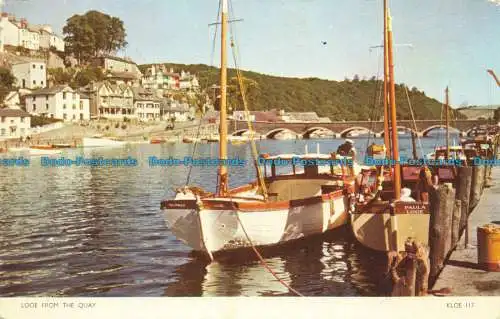 R660942 Looe vom Kai. Jarrold. Cotman Farbe. 1959