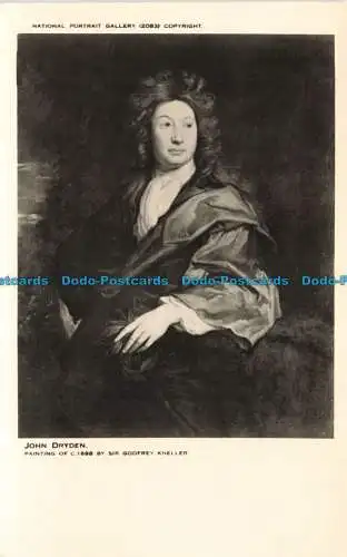 R669335 John Dryden. National Portrait Gallery. B. Matthews. Sir Godfrey Kneller