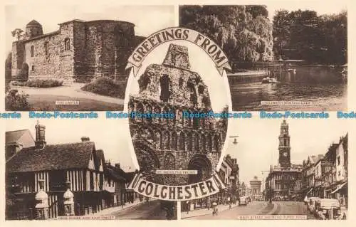 R668600 Grüße aus Colchester. Das Schloss. St. Botolphs Priory. Kinder Boa