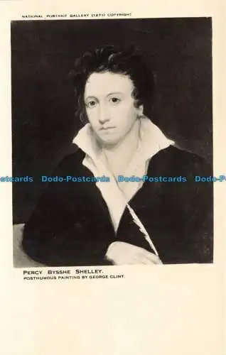 R669349 Percy Bysshe Shelley. National Portrait Gallery. B. Matthews. George Cli