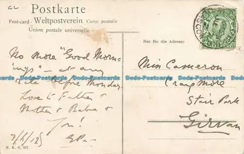 R670134 Dorf. Die Frau füttert die Kinder. G.G. Nr. 317. 1912