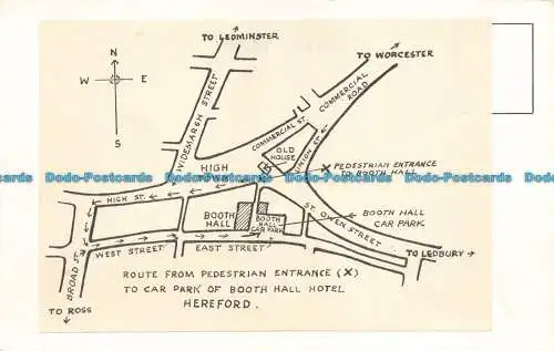 R668658 Hereford. Die Standhalle. Weg vom Fußgängereingang X zum Parkplatz o