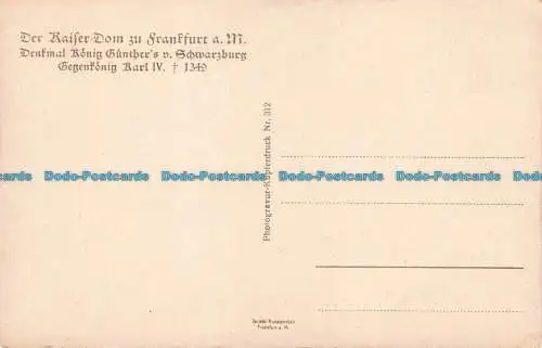 R669410 Frankfurt a.M. Jacobs Kunstanstalt. Nr. 312