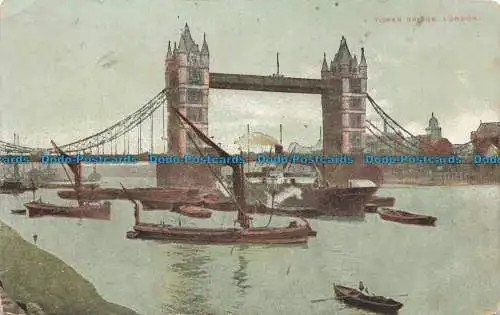 R668666 London. Turmbrücke. Postkarte. 1911