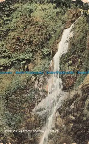 R669413 I.o. M. Dhoon Glen Wasserfall. Postkarte. 1907