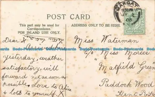 R668695 Margate Sands. Bobby. Postkarte. 1905