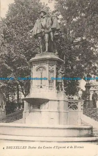 R669451 Brüssel. Statue der Grafen von Egmont und Hornes