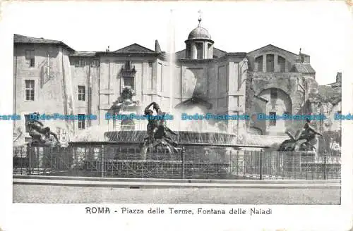 R668717 Rom. Piazza delle Terme. Naiadibrunnen