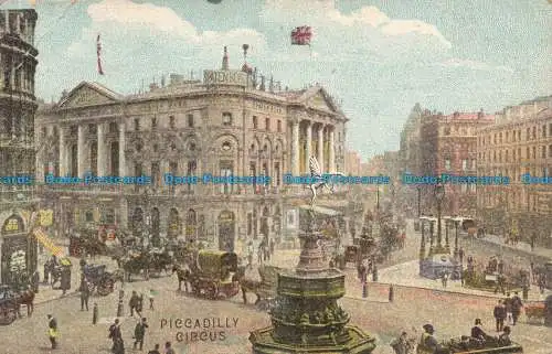 R668724 London. Piccadilly Circus. Postkarte. 1907