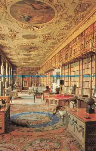 R670227 Chatsworth. Die Bibliothek. English Life Publikationen