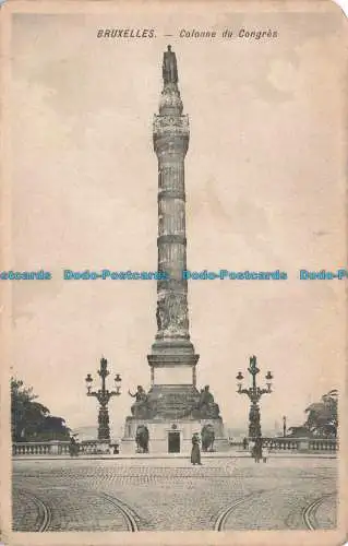 R669480 Brüssel. Kongresssäule. H.P. Grand Place