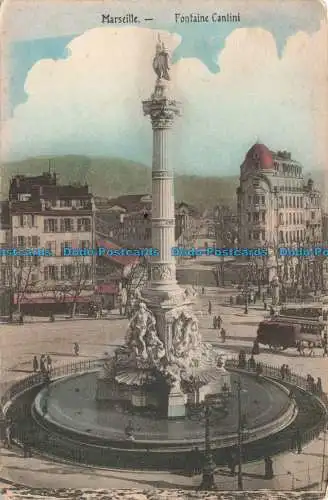 R669482 Marseille. Brunnen Cantini. Postkarte