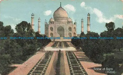 R668757 Indien. Szene bei Agra. Shurey-Publikationen. Serie von Postkarten der bildenden Kunst