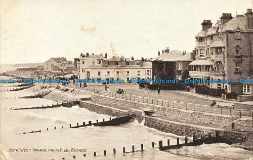 R668765 Bognor. Westparade vom Pier. J. Lachs. Sepio Style. 1926