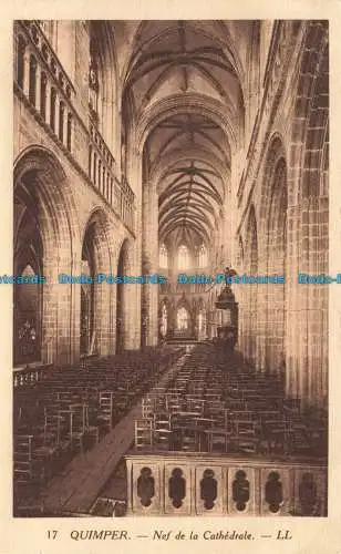 R670264 Quimper. Kirchenschiff der Kathedrale. LL. 17. Levy und Neurdein vereint