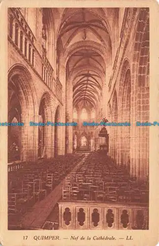 R670265 Quimper. Kirchenschiff der Kathedrale. LL. 17. Levy und Neurdein vereint