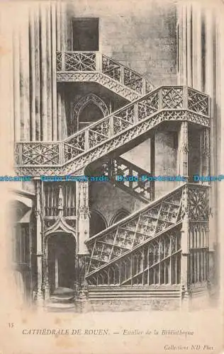 R670278 Kathedrale von Rouen. Treppe zur Bibliothek. Neurdein Brüder. ND. P