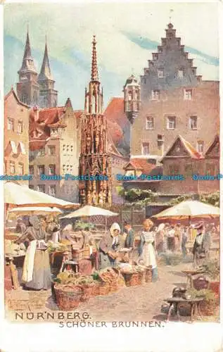 R669556 Nürnberg. Schoner Brunnen. S. Soldan Sche