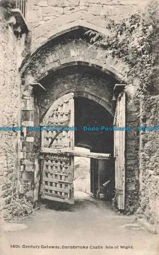 R669569 Isle of Wight. Carisbrooke Castle. 14. Th. Century Gateway. T. Piper