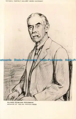 R669605 Alfred Edward Housman. National Portrait Gallery. B. Matthews. Francis D