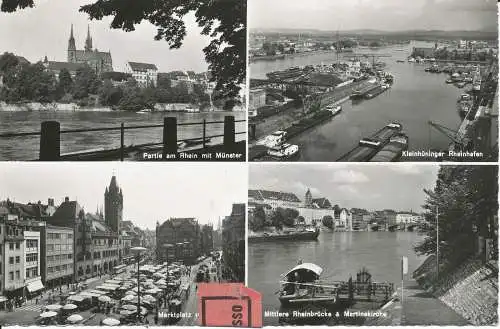 PC31668 Rheine. Mehrfachansicht. Hans Frey. RP. 1964