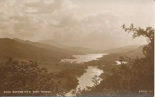 PC35298 Queens View. Loch Tummel. Judges Ltd. Nr. 8226. RP