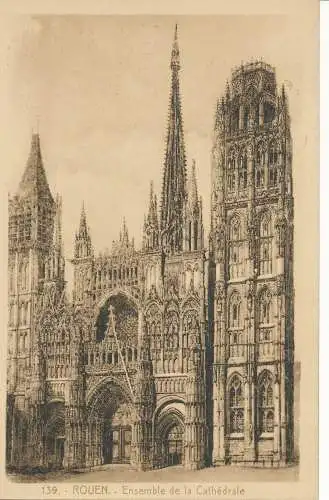 PC27236 Rouen. Ensemble de la Cathedrale. La Cigogne. Nr 139