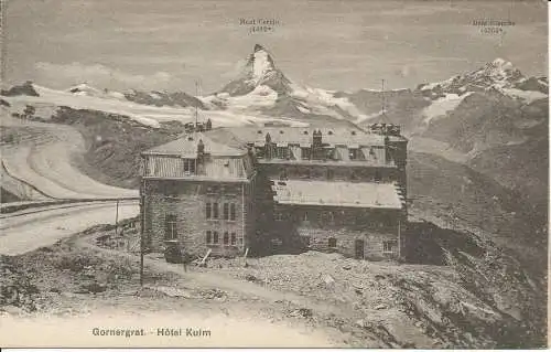 PC27340 Gornergrat. Hotel Kulm. Fototypie