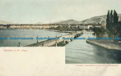 R030049 Geneve et les Alpes. Lautz. 1906