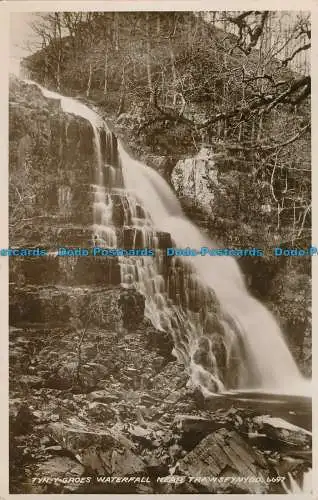 R028360 Tyn y Groes Wasserfall in der Nähe von Trawsfynydd. Valentinstag. RP