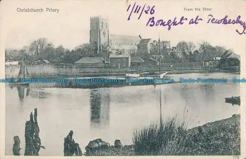 R029013 Christchurch Priory. Aus dem Stour. Victoria