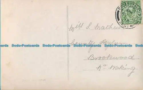 R028385 Alte Postkarte. Blumen in Vasen. 1913