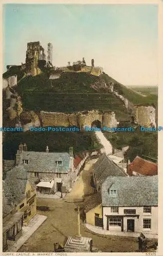 R029024 Corfe Castle und Marktkreuz. Photochrom. Nr 53325