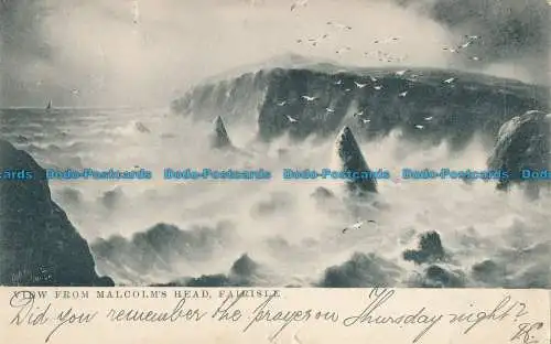 R029545 Blick vom Malcolms Kopf. Fairisle. stecken. 1903