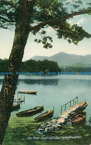 R029547 Die Bootslandungen. Derwentwater. B. B. London. 1909