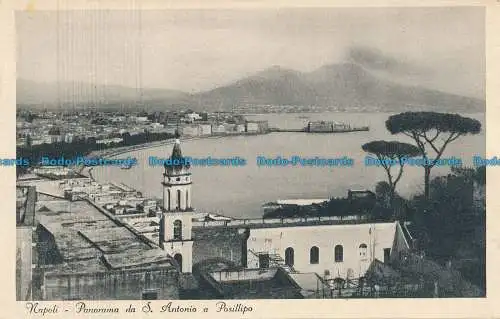 R030095 Napoli. Panorama du S. Antonio a Posillipo. L. Spinelli