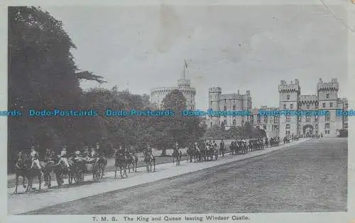 R030101 T. M. S. The King and Queen Leaving Windsor Castle