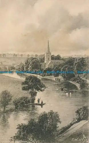 R029563 Der Fluss. Stratford auf Avon. stecken. 1905