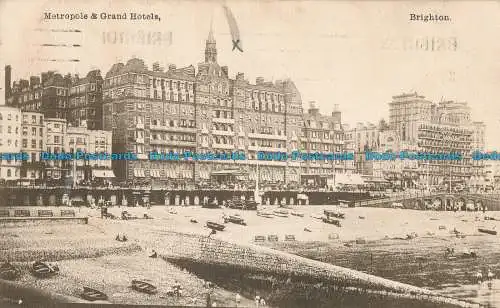 R028429 Metropole und Grand Hotels. Brighton. 1911