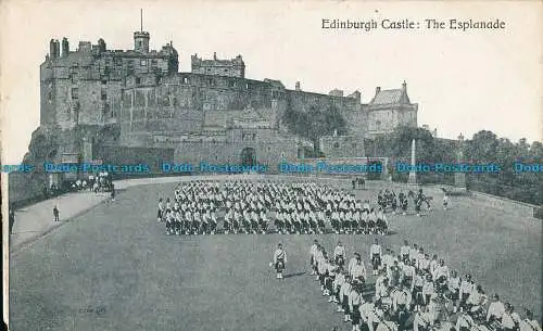 R028435 Edinburgh Castle. Die Esplanade. Valentine