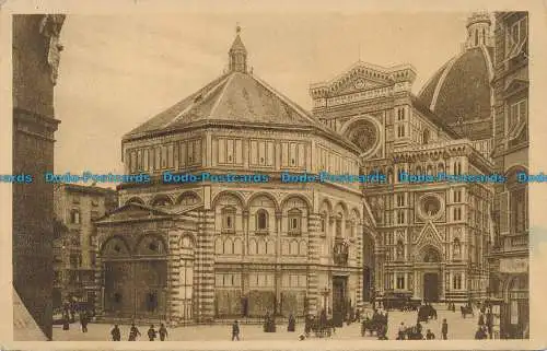 R030137 Firenze. Piazza del Duomo e Battistero. 1929