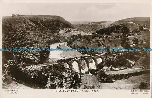 R029611 Das Viadukt von Monsal Dale. Lilywhite. RP